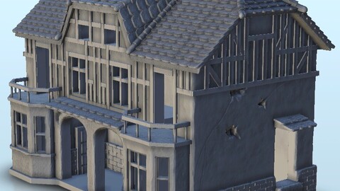 Traditional manor 5 | STL for 3D Printing Printer | Hard Surface