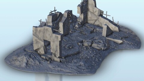 House in ruins 12 | STL for 3D Printing Printer | Hard Surface