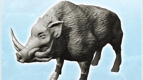 Boar (2) | STL for 3D Printing Printer | Hard Surface