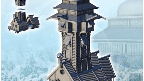 Scandinavian orthodox church | STL for 3D Printing Printer | Hard Surface