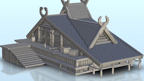 Viking workshop with stair 22 | STL for 3D Printing Printer | Hard Surface