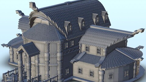 Viking fancy palace 23 | STL for 3D Printing Printer | Hard Surface