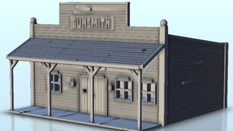 Wild West gunsmith | STL for 3D Printing Printer | Hard Surface