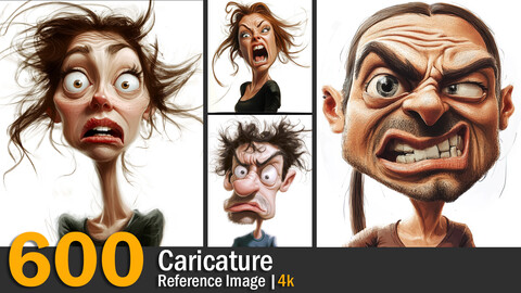 Caricature | Reference Images | 4K