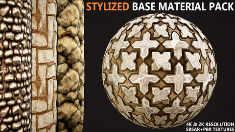 STYLIZED MATERIAL PACK (SBSAR+ PBR TEXTURES)