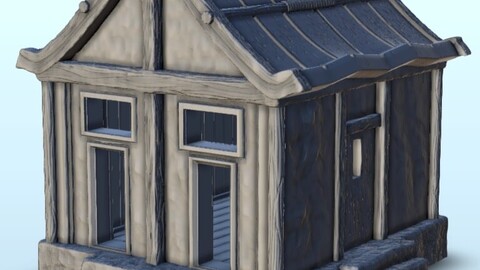 Oriental house 3 | STL for 3D Printing Printer | Hard Surface