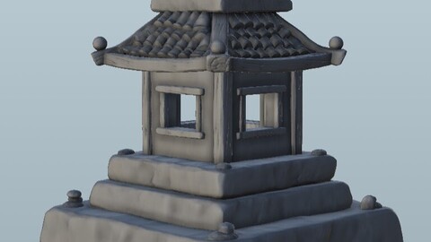 Oriental altar 8 | STL for 3D Printing Printer | Hard Surface