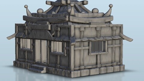 Oriental dojo 11 | STL for 3D Printing Printer | Hard Surface