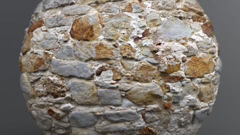 Stone Castle Wall 08637 – PBR Material GamesTextures.com