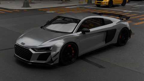 Audi R8 V10 Realistic Scene