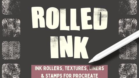 Rolled Ink Brushes For Procreate