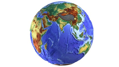 Earth Shaded Natural Globe