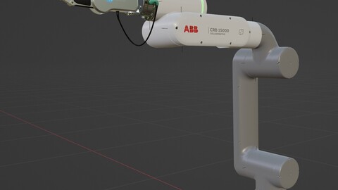 Lowpoly Robot Arm | Game-ready Optimized Model | demonstrate