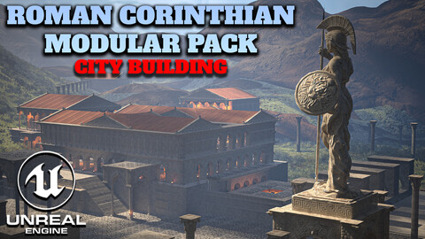 Roman Corinthian Modular Pack for Unreal Engine 5.5