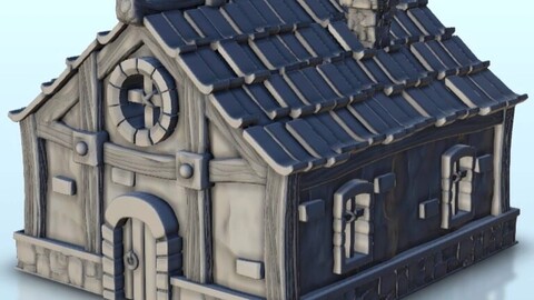 Traditionnal house 5 | STL for 3D Printing Printer | Hard Surface