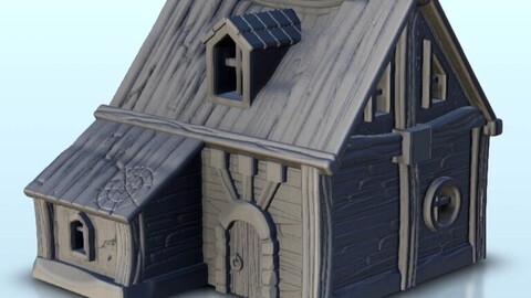 Traditionnal house 6 | STL for 3D Printing Printer | Hard Surface