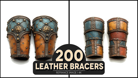 Leather Bracers 4K Reference/Concept Images