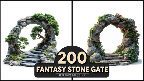 Fantasy Stone Gate 4K Reference/Concept Images