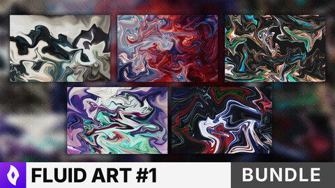 FREE | Fluid Art Abstract Wallpaper Bundle #1