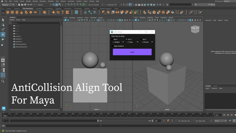 AntiCollision Align Tool For Maya