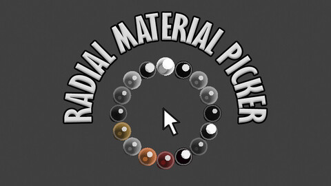 Radial Material Picker Addon for Blender