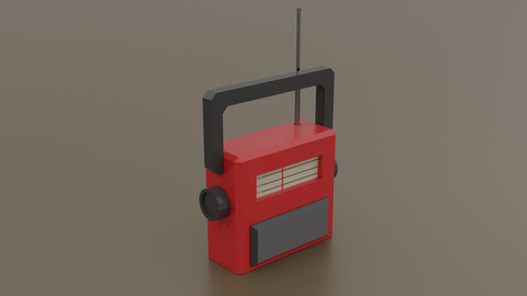 Small Low Polly Radio