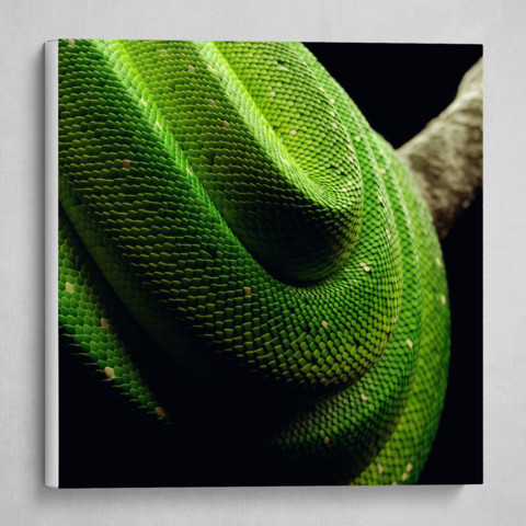 Green Tree Python - 3D Artwork by Simon Thommes