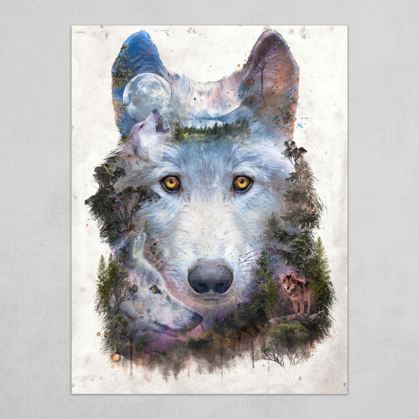 Barrett Biggers Moon Wolf Howl