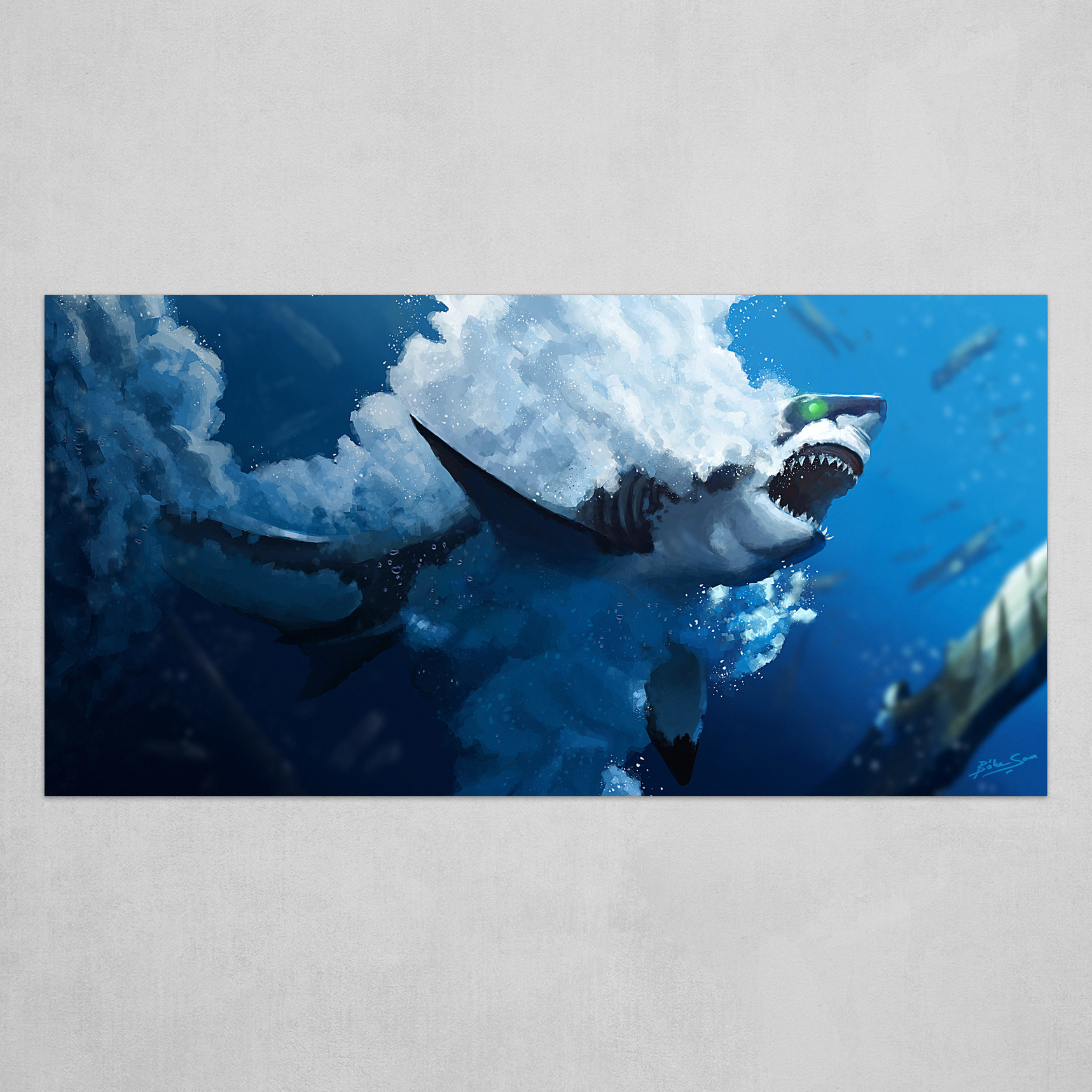 Artstation Demon Shark Art Print