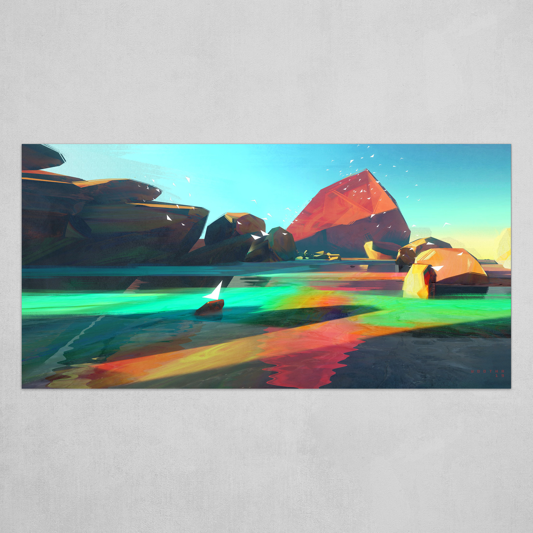 Artstation Minimalist Landscape Art Print