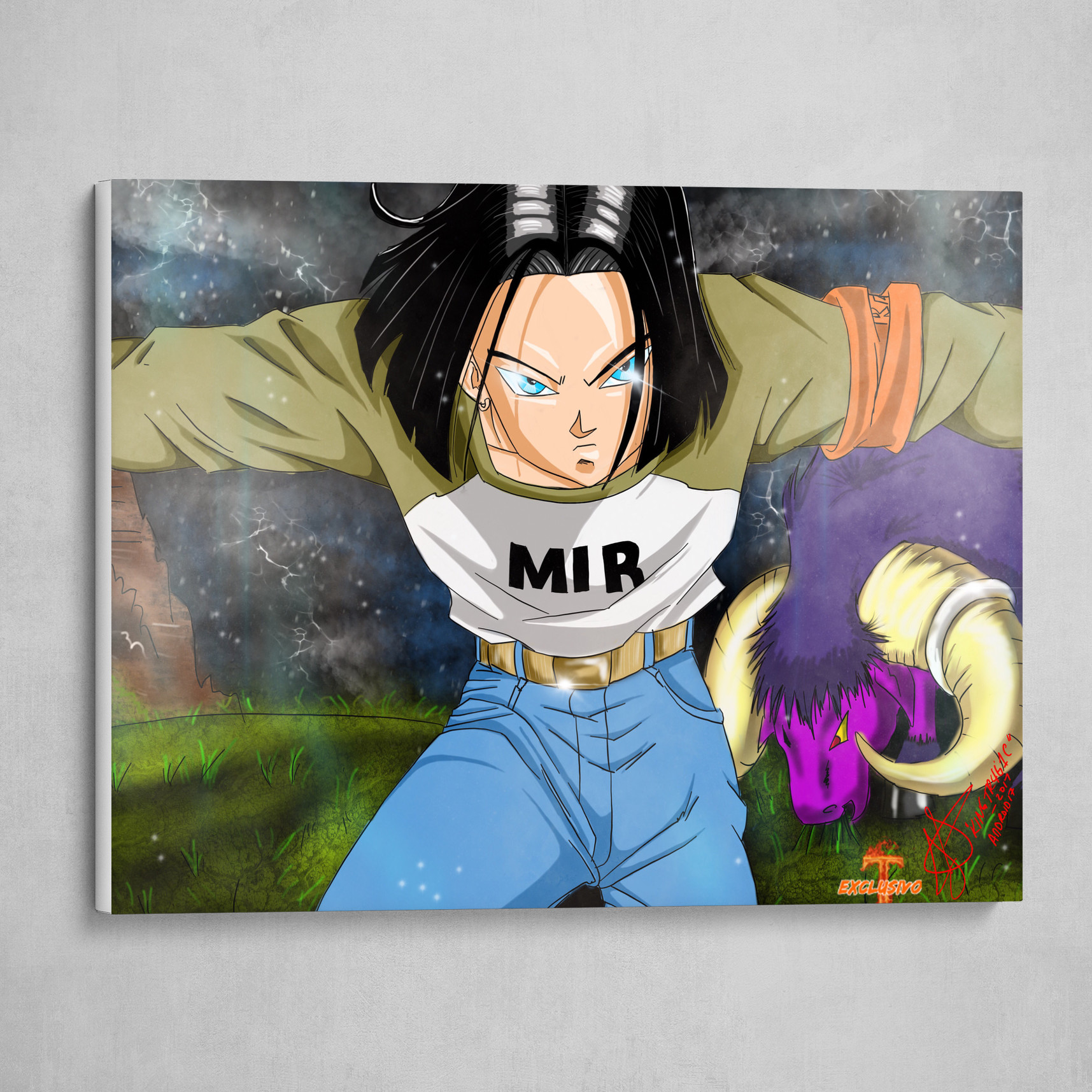 Android 17 from Dragon Ball Super | speed drawing - YouTube