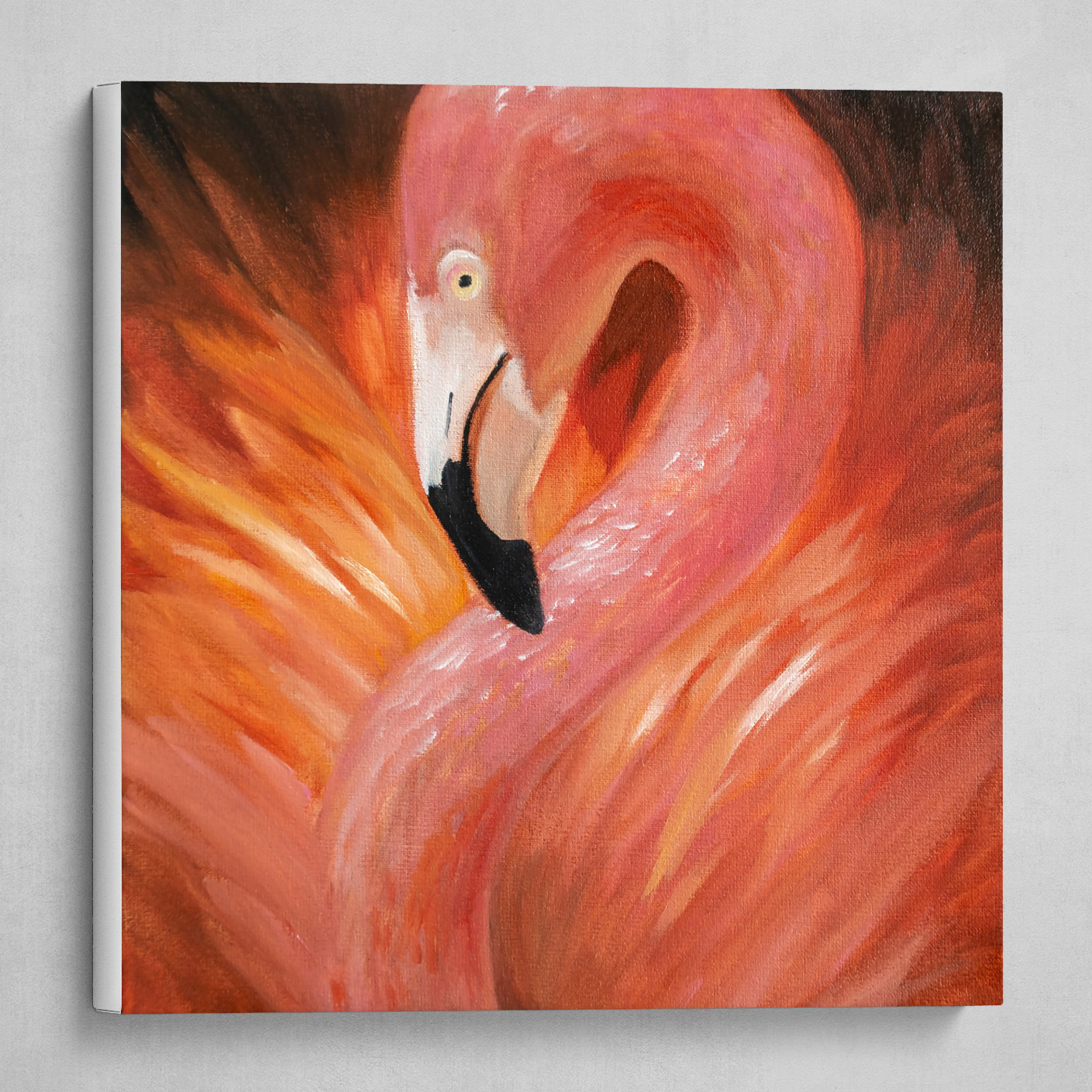 Artstation Flamingo Canvas Print