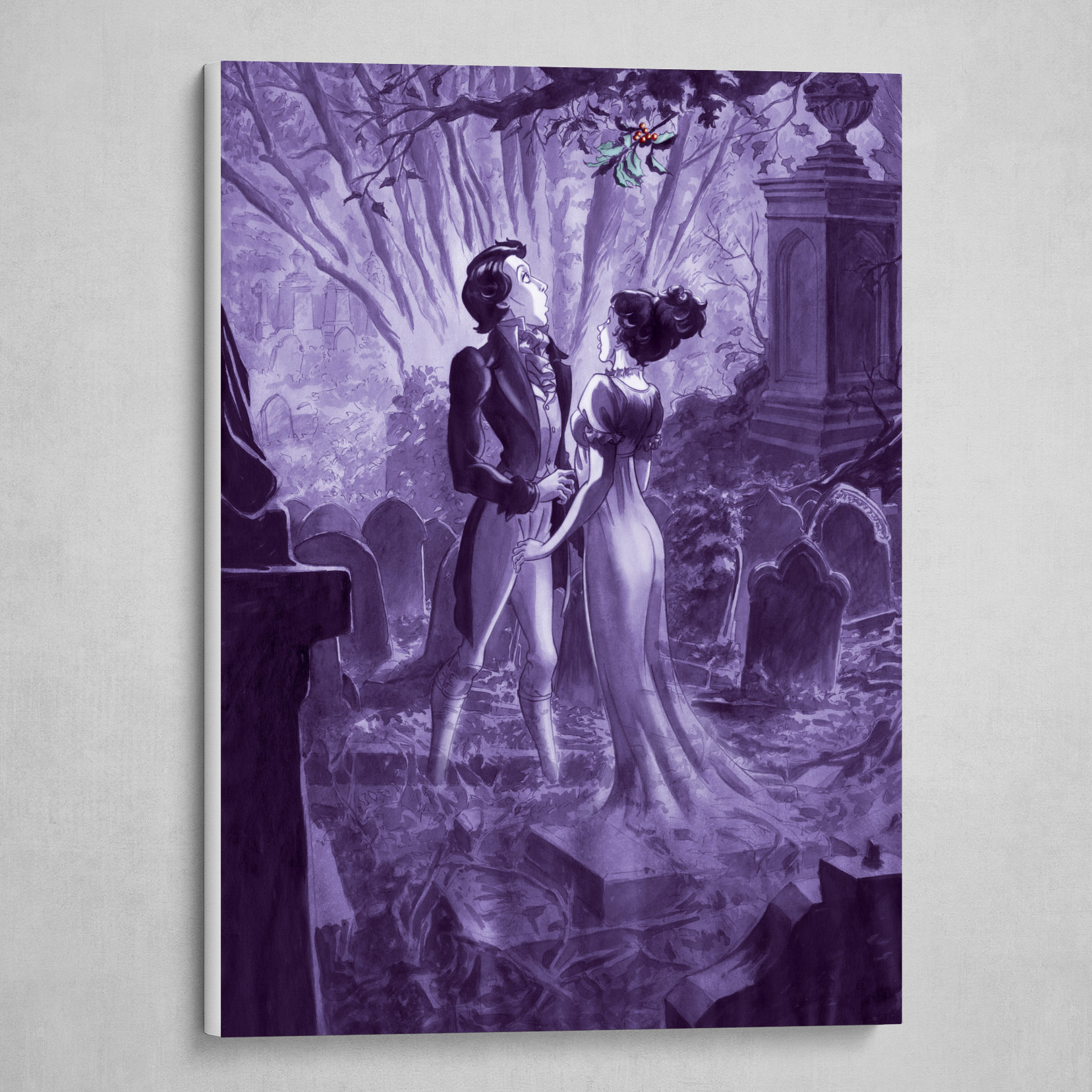 Ghosts In Love Canvas Print By David Belmonte Ghosts In Love Canvas Print By David Belmonte