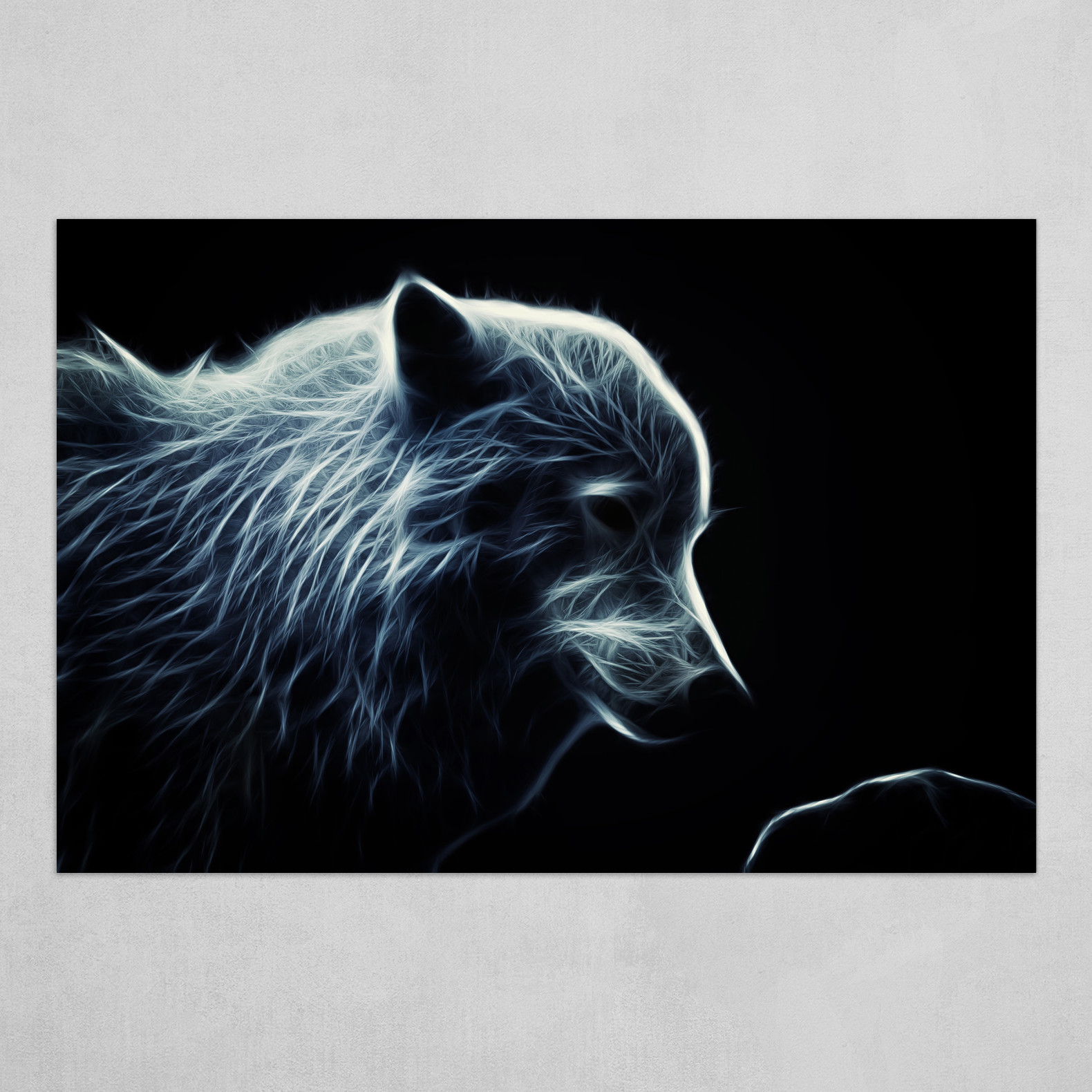 pic White Glowing Wolf Pictures none
