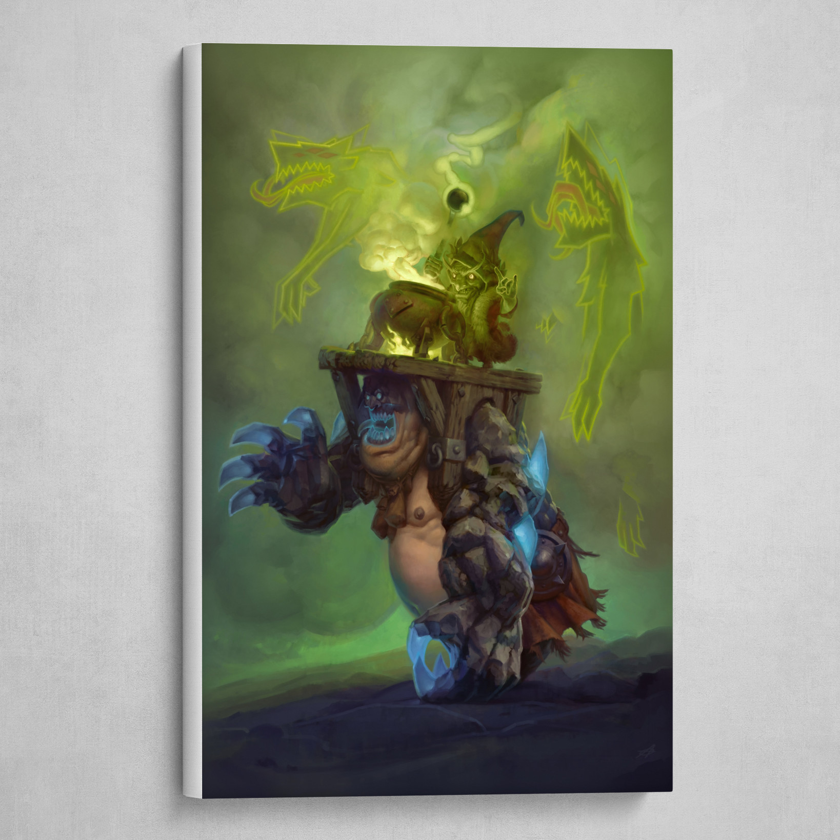 Artstation Allods Online The Master Of The Trip Dogs And His Imagined Troll Canvas Print