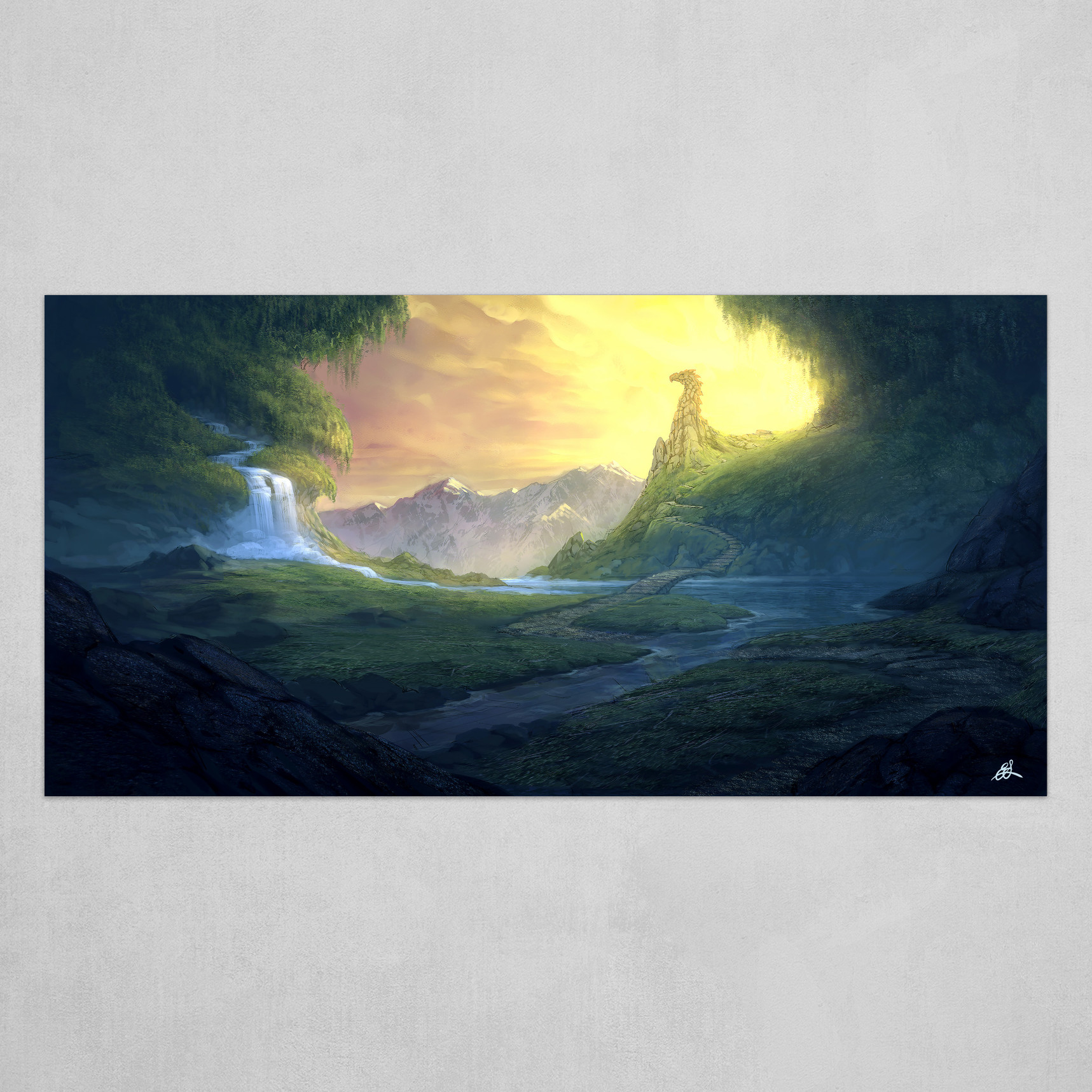 Artstation The Ancient Valley Art Print