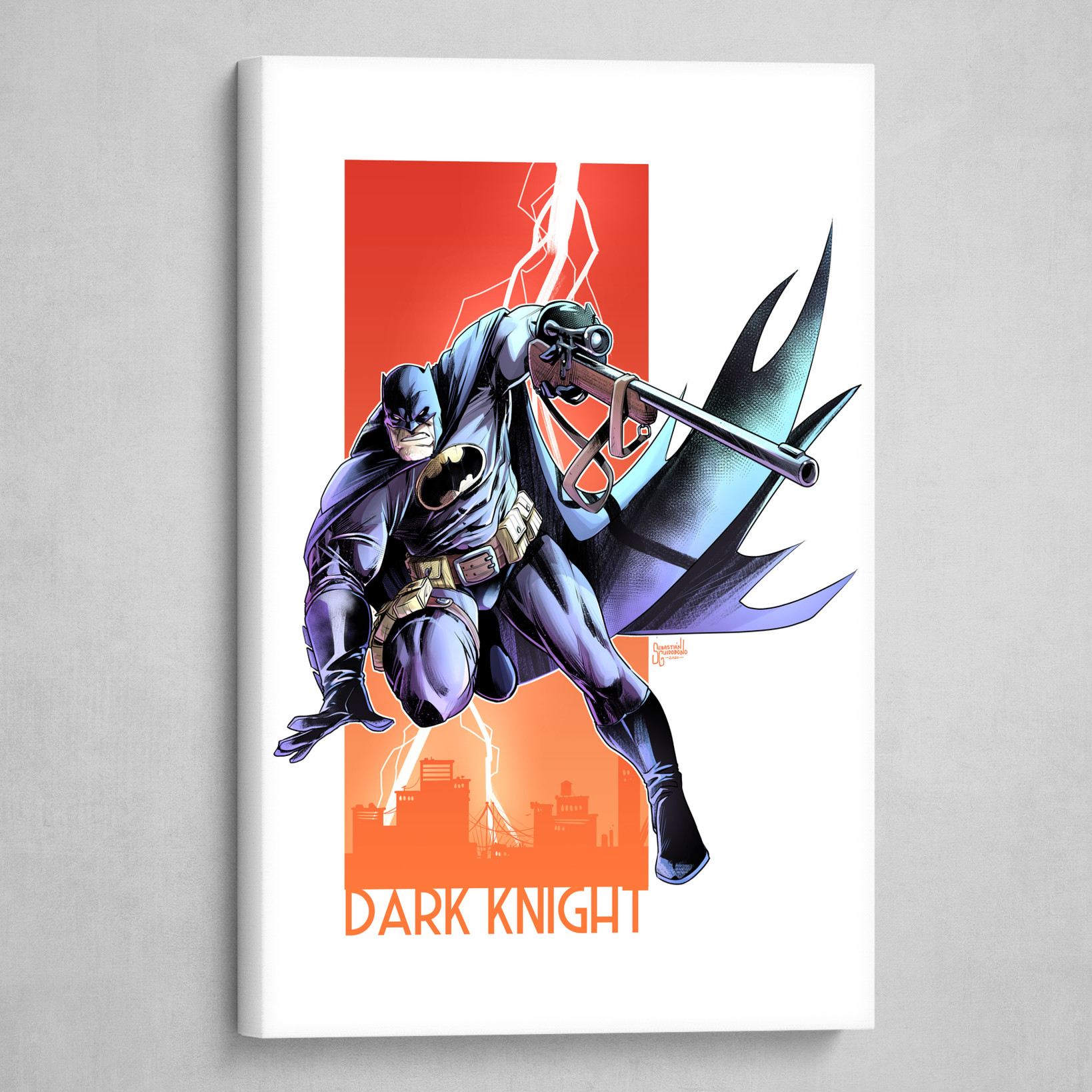 Batman Dark Knight | Dc Fan Art by Seba Guidobono