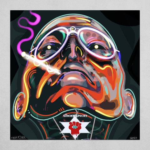 artstation prints hunter s thompson