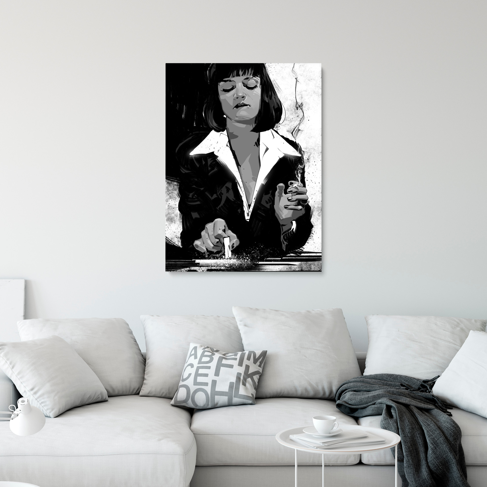 Pulp Fiction di Nikita Abakumov Posterlounge Stampa su Vetro Acrilico 90 x 120 cm 