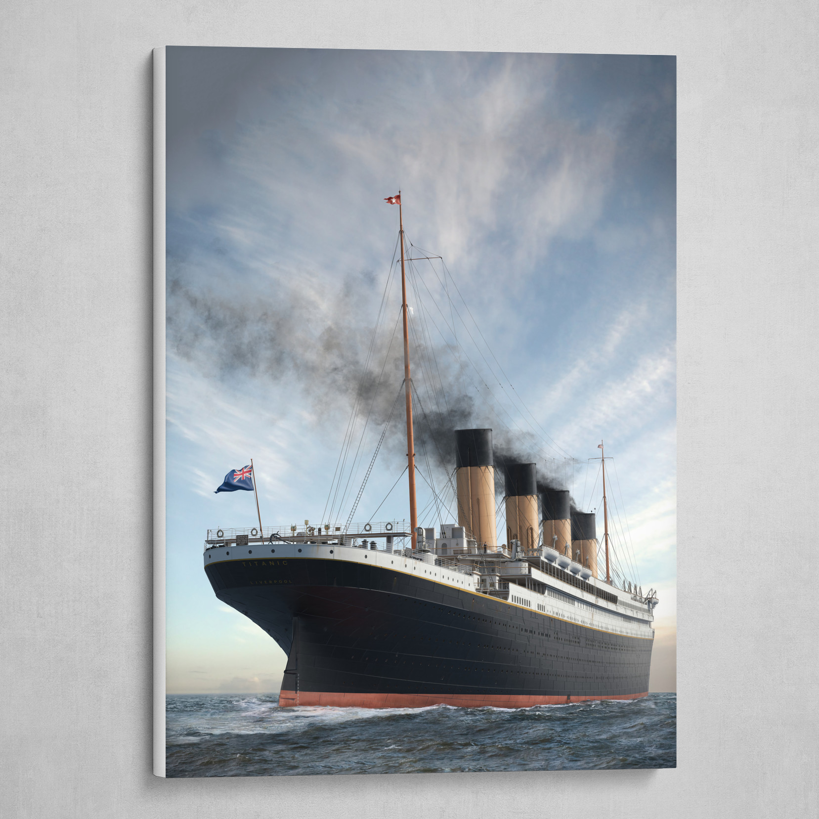RMS Titanic - Stern View by Vasilije Ristovic