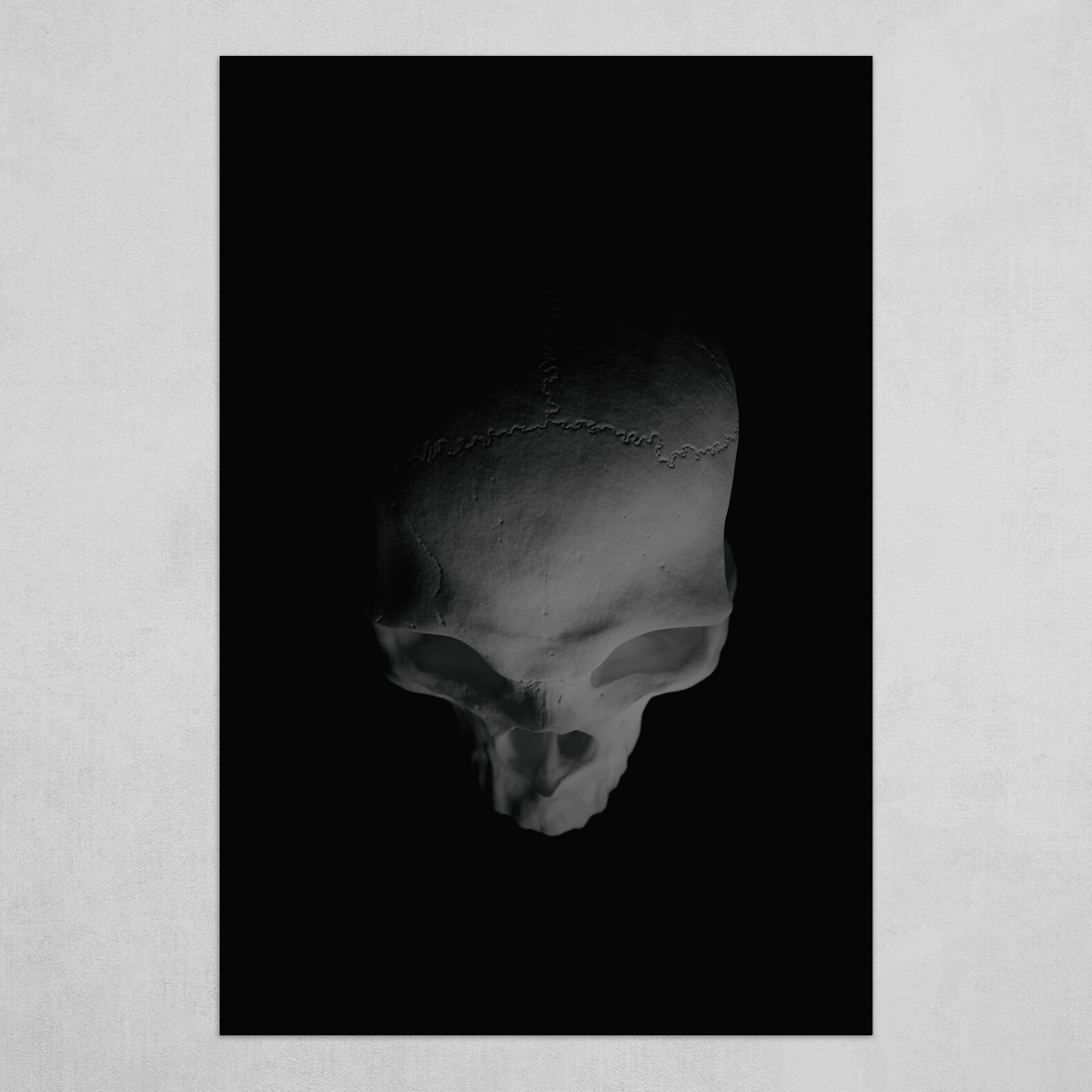 Human Skull #1 B&W