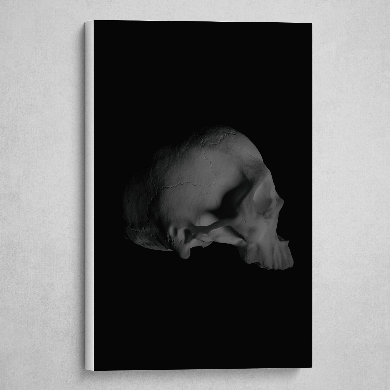 Human Skull #5 B&W