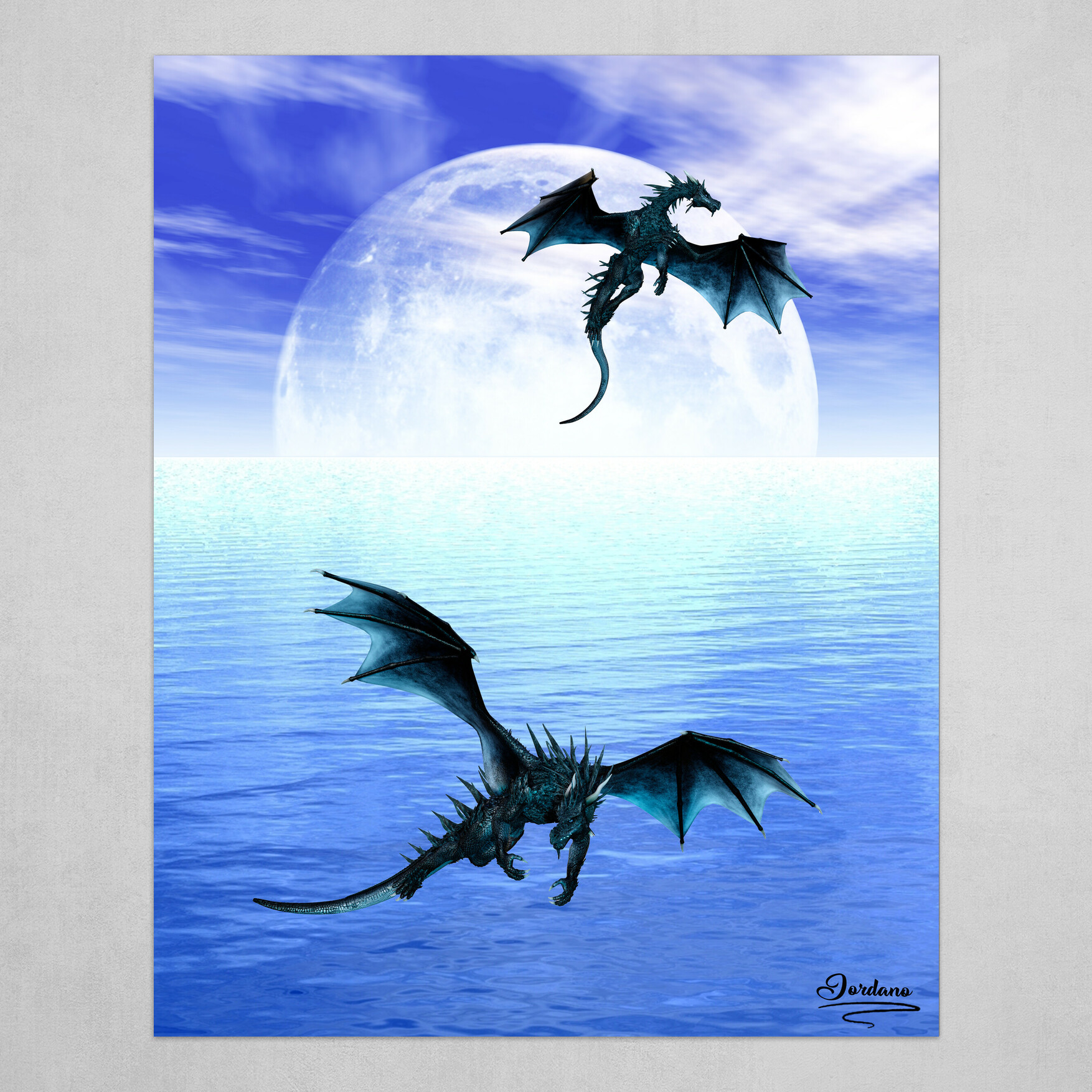 Moon Dragons By Jordan Blaikie