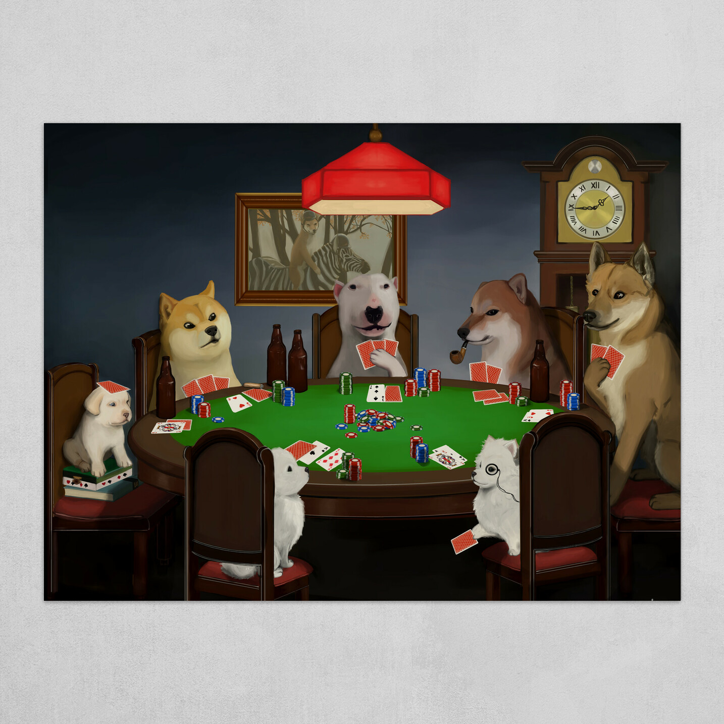 raposilda - doggos playing poker