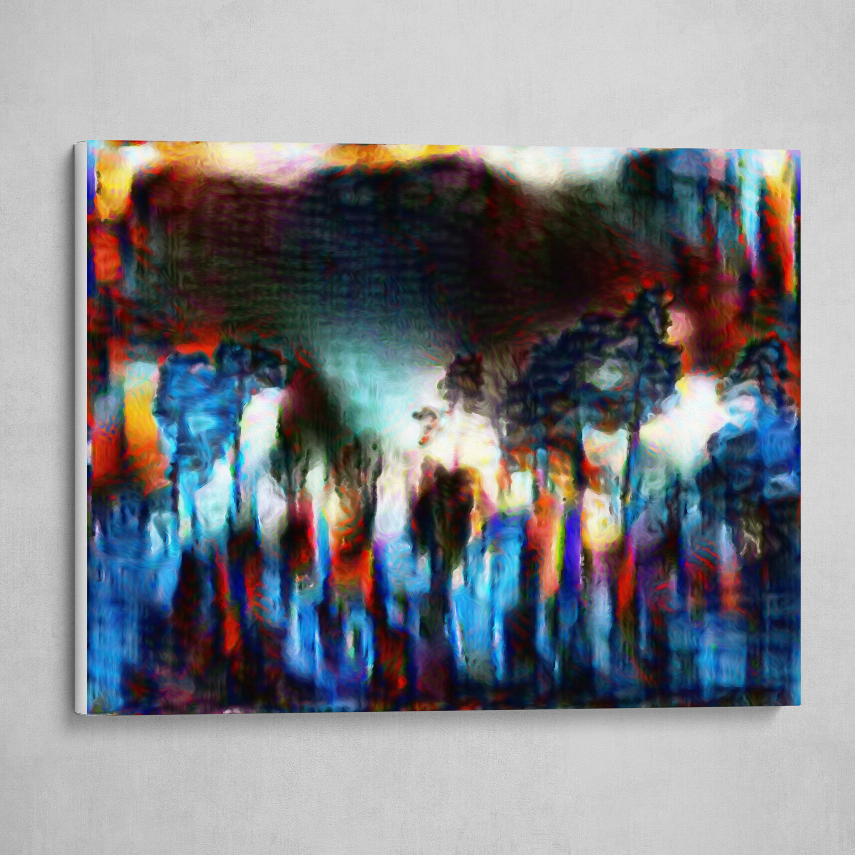 Colorful Night in the Woods
