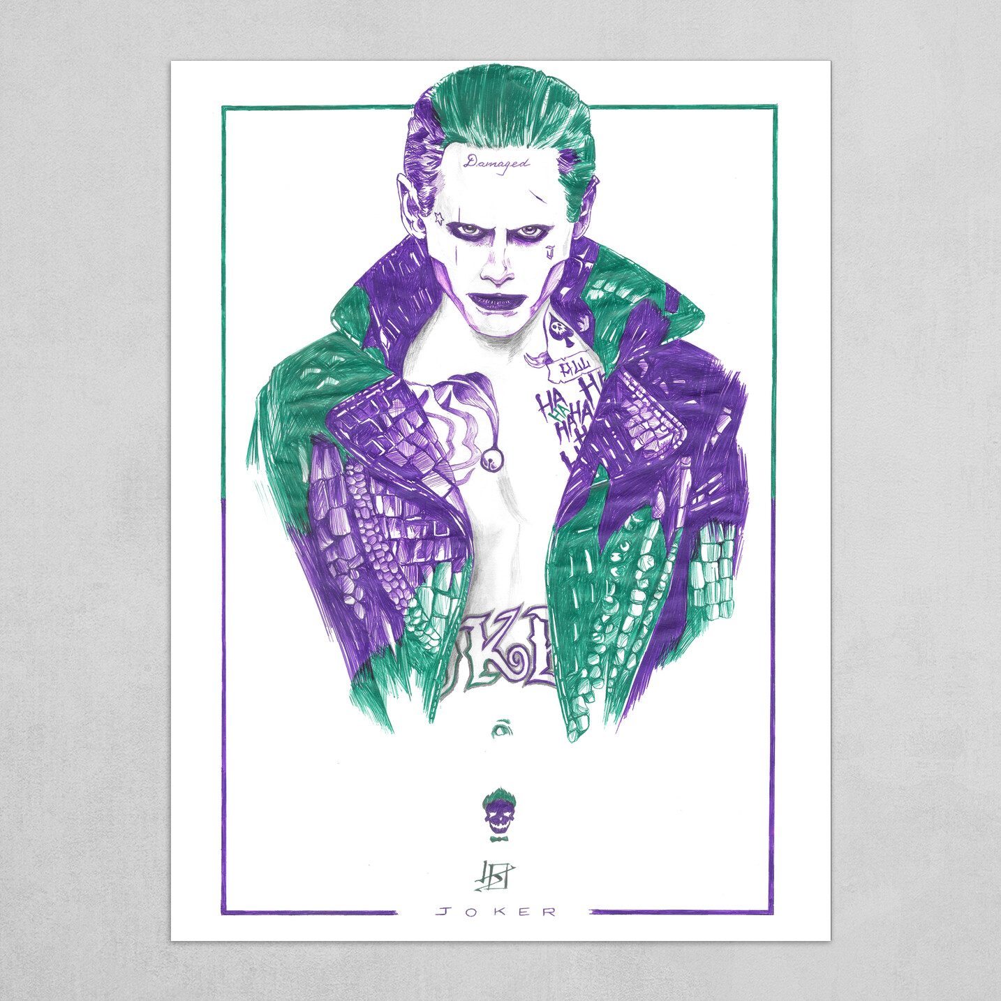 Joker Suicide Squad Jared Leto By Lord Sushantoo