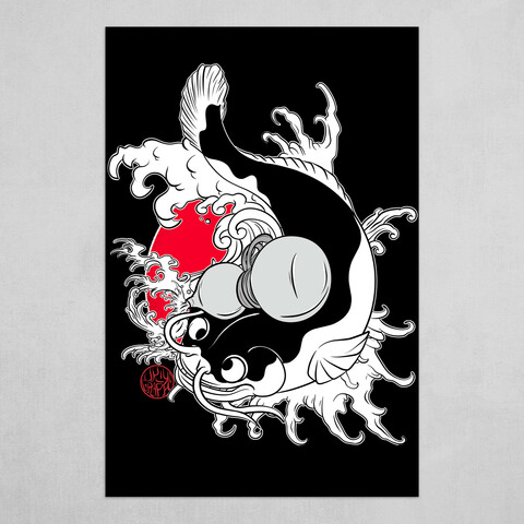 Masques Hyottoko et Okame by Kévin TEMBOURET