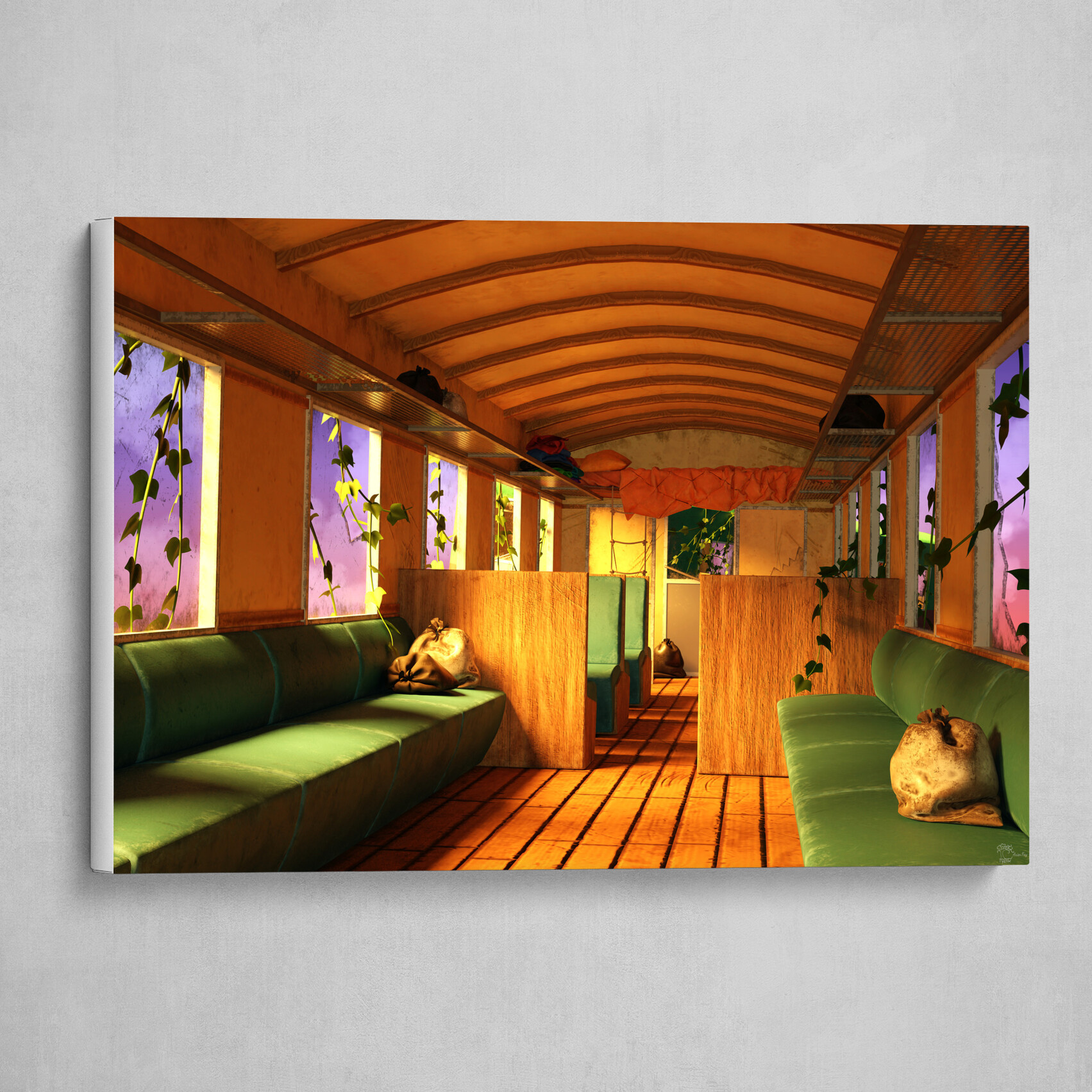 Abandoned train