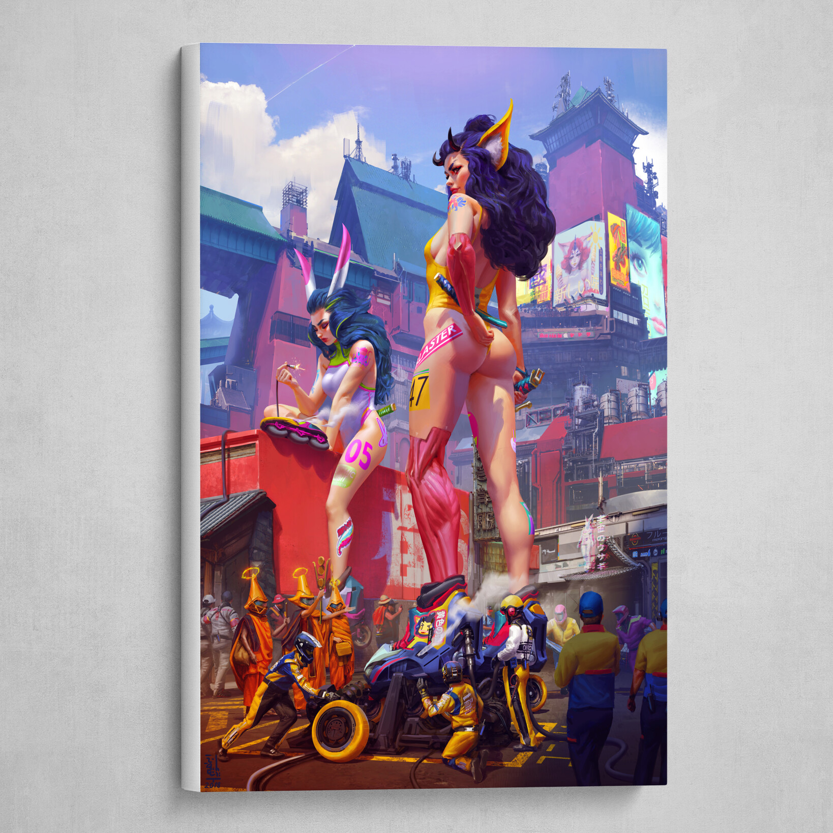 Skating Giants: Race Day -Print-