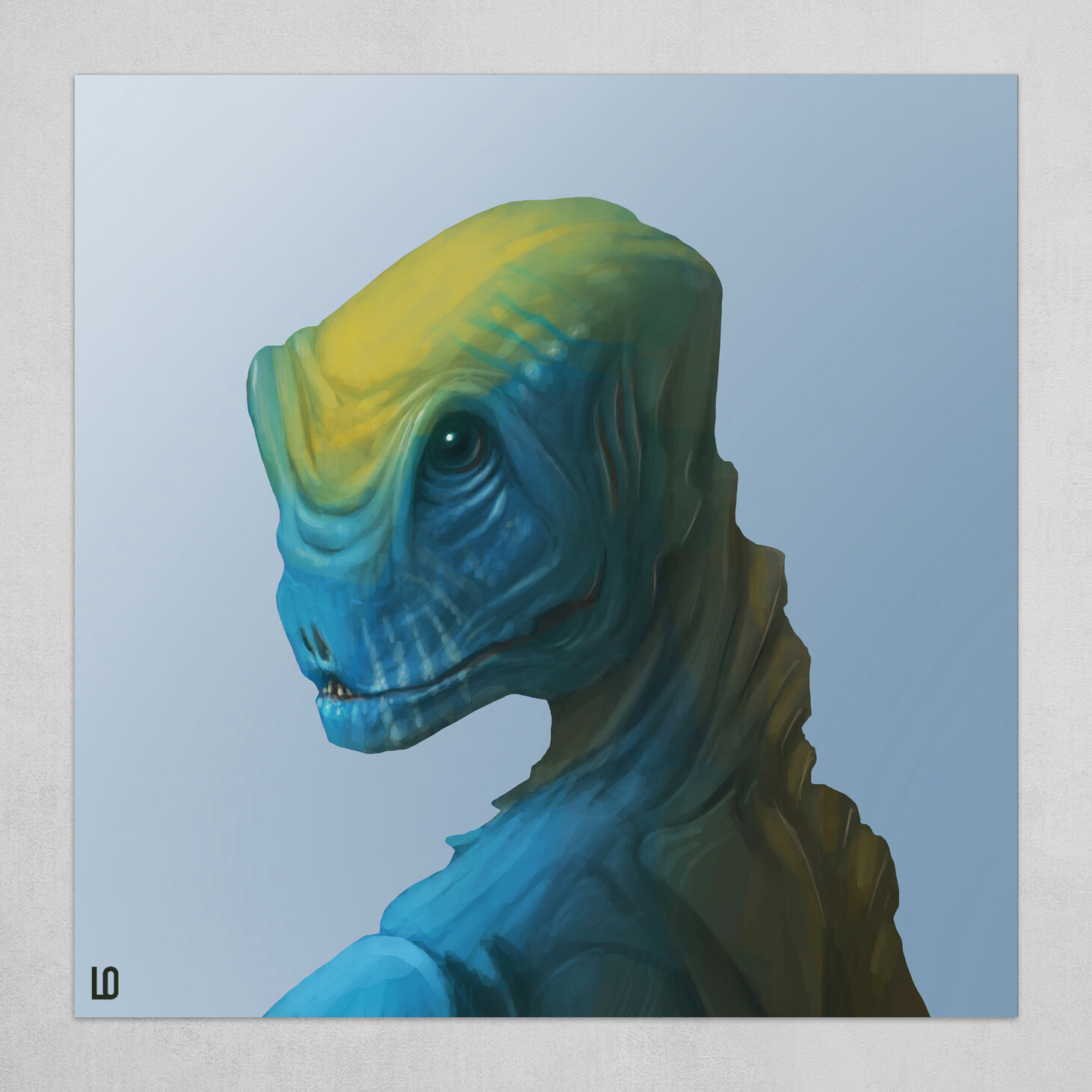 Blue lizard dude #828